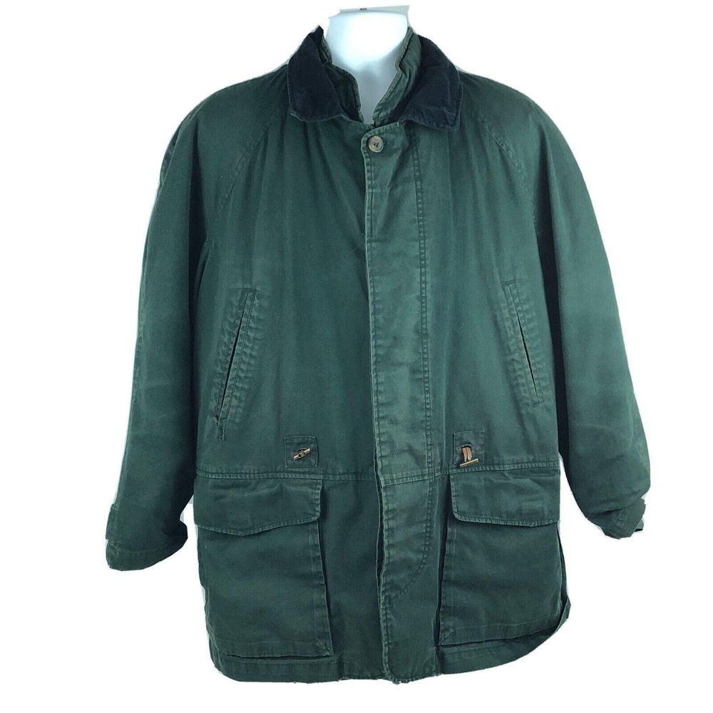 American Eagle Winter Barn Jacket 3 In 1 Coat Zip Out Liner Large VTG 90s